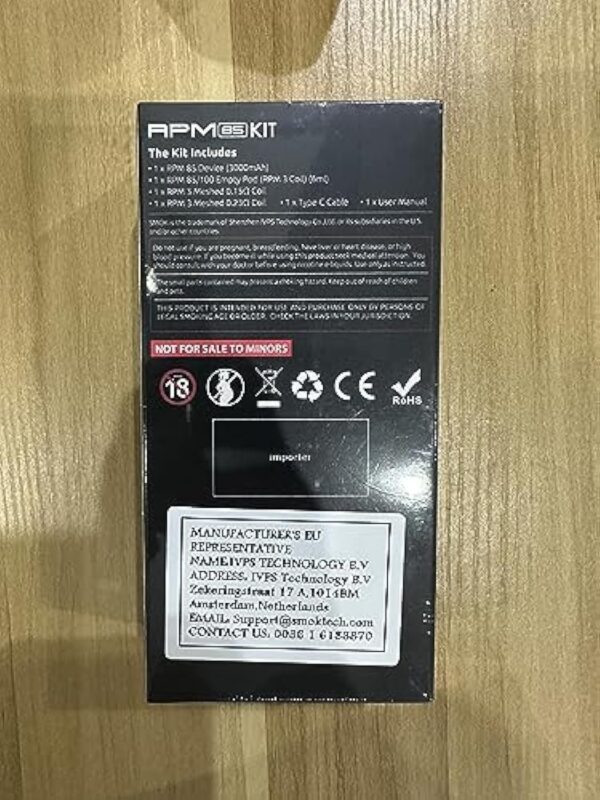 Original SMOK RPM 85 Kit 3000mAh Battery 85W / RPM 100 Kit 100W MOD Pod FIt 18650/21700 6ml Cartridge Electronic Cigarette Vape sans nicotine ni de tabac – Image 11