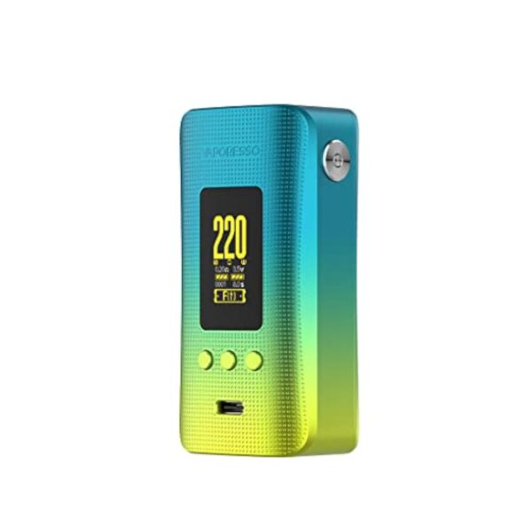 Original Vaporesso GEN 200 Mod | 220W Box Mod Electronic Cigarette Vaporizer Support 18650 Battery Sans nicotine ni tabac (Aurora Green)