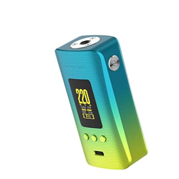 Original Vaporesso GEN 200 Mod | 220W Box Mod Electronic Cigarette Vaporizer Support 18650 Battery Sans nicotine ni tabac (Aurora Green) – Image 5
