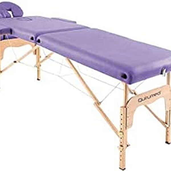 QUIRUMED Table Pliante Massage en Bois Easy 186 x 66 cm Violet