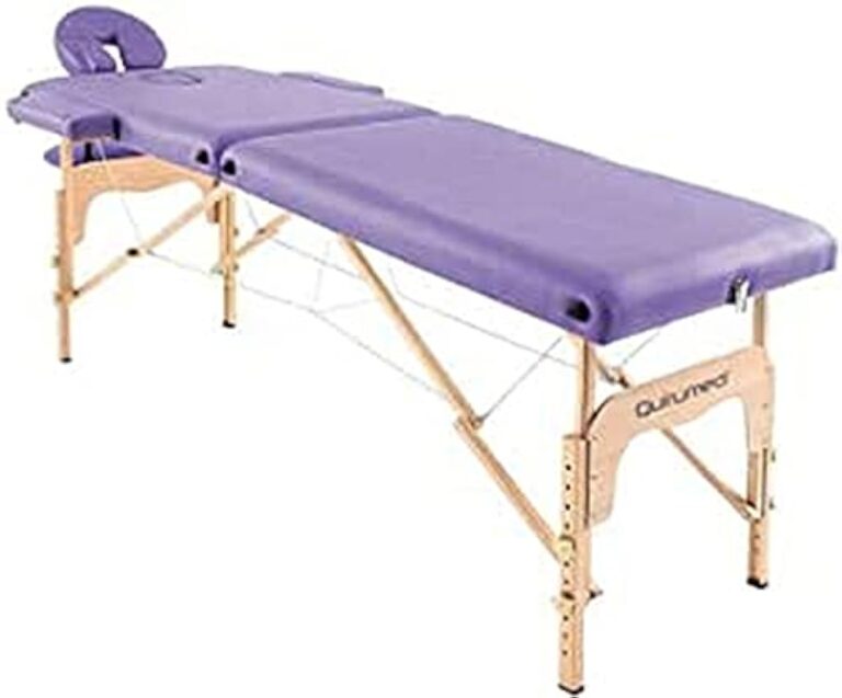 QUIRUMED Table Pliante Massage en Bois Easy 186 x 66 cm Violet