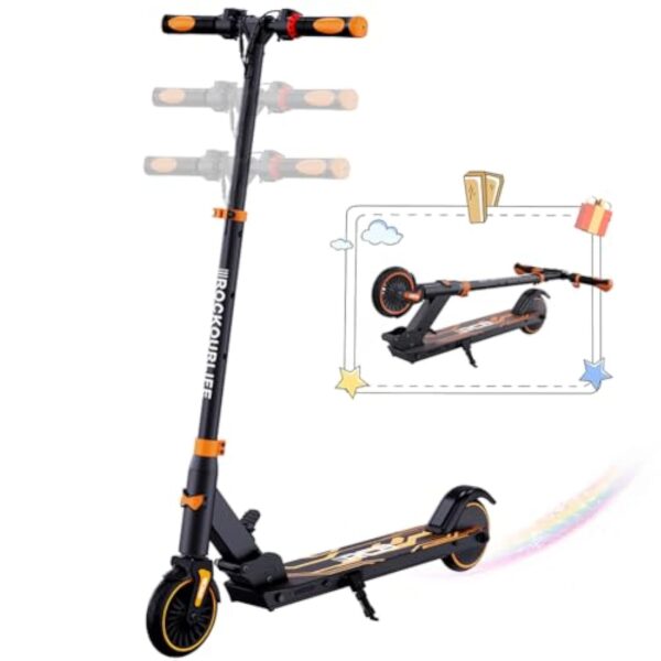 RCB TECH E-Scooter Enfants (8-12-16 Ans) - Trottinette électrique Pliable pour Enfants - Autonomie Max 16 KM - Max 20 KM/H - Cadeau pour Enfants et Adolescents – Image 2