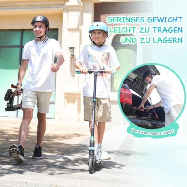 RCB TECH E-Scooter Enfants (8-12-16 Ans) - Trottinette électrique Pliable pour Enfants - Autonomie Max 16 KM - Max 20 KM/H - Cadeau pour Enfants et Adolescents – Image 3