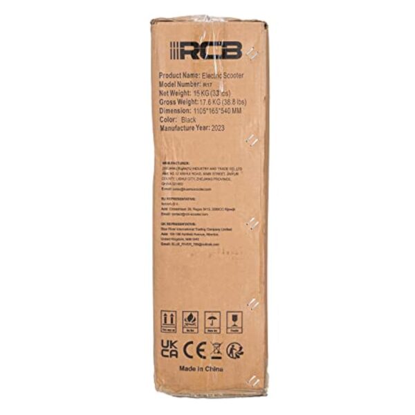 RCB Trottinette Électrique,Jusqu'à 25 km/h,Connexion APP,Pneus Solides,Freinage Mécanique,Écran LED,Supporte 120/150kg,Électrique Scooter avec Absorption des Chocs,Cadeau pour Adultes et Adolescents – Image 12