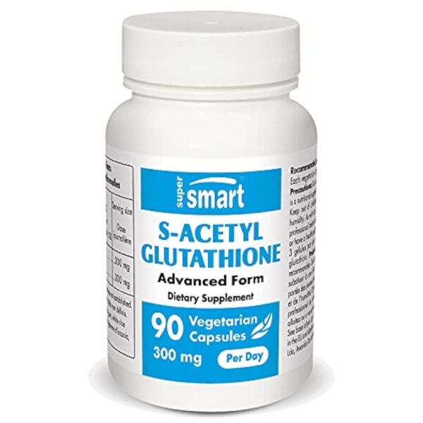 S-Acetyl Glutathione (GSH) - Contribue à Lutter contre le Stress Oxydatif - Plus Assimilable et Actif que le Glutathion - Formule Innovante - Biodisponibilité Maximale - Vegan - Supersmart – Image 2