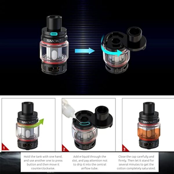 SMOK G-PRIV 4 Kit |230W With Full-color Touch screen Mod and 6.5 ml TFV 18 Mini Tank V18 Mini Coils V9 Mesh Coil No Nicotine – Image 6