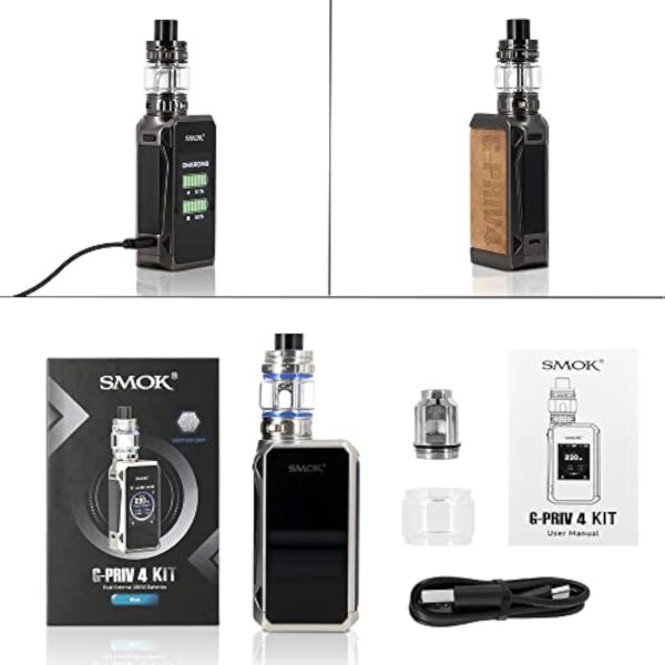 SMOK G-PRIV 4 Kit |230W With Full-color Touch screen Mod and 6.5 ml TFV 18 Mini Tank V18 Mini Coils V9 Mesh Coil No Nicotine – Image 8