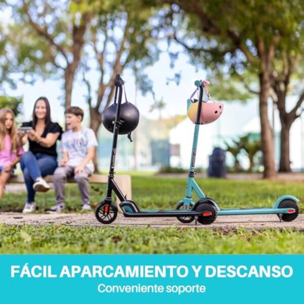 SmooSat E9 Scooter électrique pour Enfants de 8 Ans et Plus, 2 Modes de Vitesse Jusqu'à 16 km/h, Niveau de Batterie Visible, Hauteur Réglable et Pliable Scooter électrique pour Enfants – Image 9