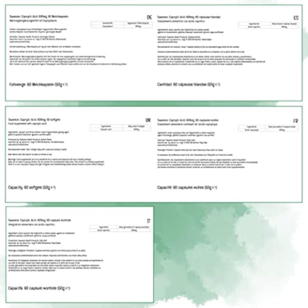 Swanson, Caprylic Acid (Acide Caprylique), 600mg, 60 Capsules molles, Fortement Dosé, Testé en Laboratoire, Sans Soja, Sans Gluten, Sans OGM – Image 8