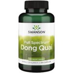 Swanson, Full Spectrum Dong Quai Root (Racine de Dong Quai), 530mg, 100 Capsules, Testé en Laboratoire, Sans Soja, Sans Gluten, Sans OGM