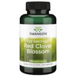 Swanson, Full Spectrum Red Clover Blossom (Fleurs de Trèfle Rouge), 90 Capsules, Hautement Dosées, Testées en Laboratoire, Sans Soja, Sans Gluten, Sans OGM