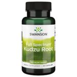 Swanson, Full Spectrum Kudzu Root (Racine de Kudzu), 500mg, Hautement Dosé, 60 Capsules, Testé en Laboratoire, Sans Soja, Sans Gluten, Sans OGM