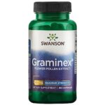 Swanson, Graminex Flower Pollen Extract (Extrait de Pollen de Fleurs), 500mg, de Seigle, 60 Capsules, Hautement Dosé, Testé en Laboratoire, Sans Soja, Sans Gluten, Sans OGM