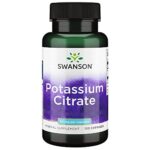 Swanson, Potassium Citrate (Citrate de Potassium), 99mg de Potassium par Capsule, 120 Capsule, Haute Dosé, Testé en Laboratoire, Sans Soja, Sans Gluten, Sans OGM