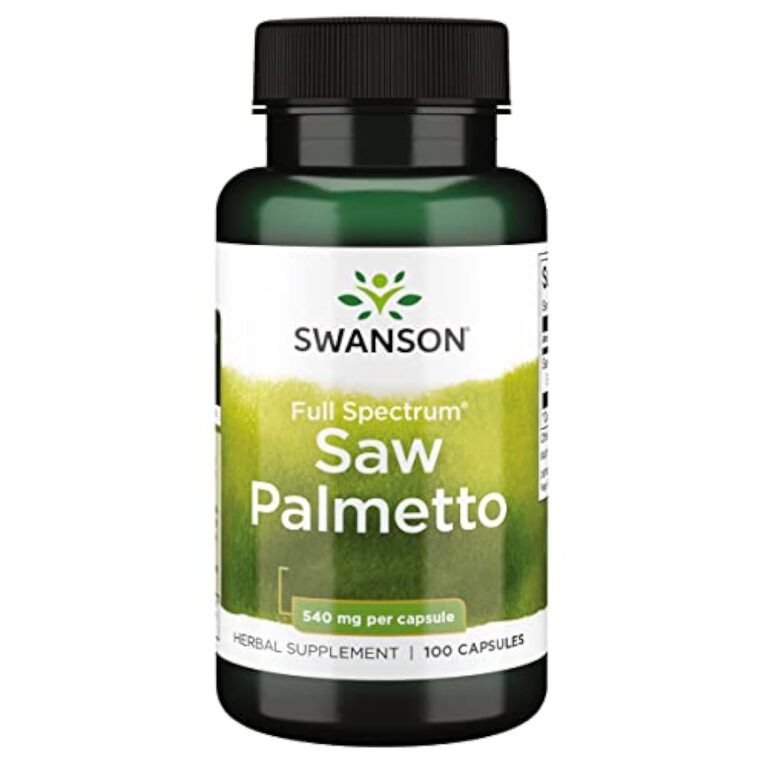 Swanson, Saw Palmetto (Palmier de Scie), 540mg, 100 Capsules, Hautement Dosé, Testé en Laboratoire, Sans Soja, Sans Gluten, Sans OGM