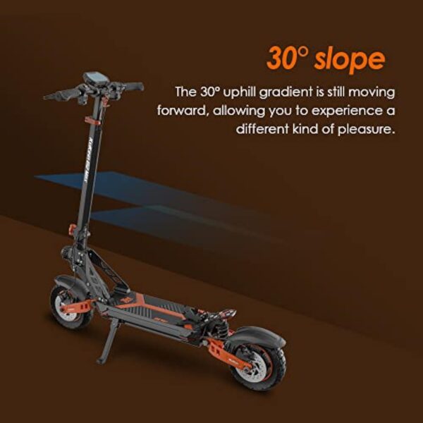 Trottinette Electrique, KuKirin G2 Max Trotinette Electrique Adulte, Scooter électrique, 10 * 2,75 Pouces Pneumatiques, Moteur 1000W, Batterie 48V 20Ah, 3 Modes de Vitesse, Freins à Double Disque – Image 4