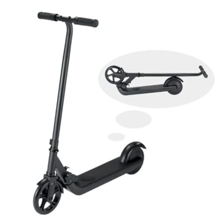 Trottinette électrique pour enfants avec lumières néon colorées, moteur de 150 W, pliable, portée de 5 miles, convient pour enfants de 6 à 12 ans, cadeau