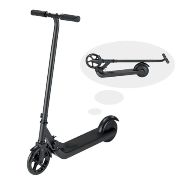 Trottinette électrique pour enfants avec lumières néon colorées, moteur de 150 W, pliable, portée de 5 miles, convient pour enfants de 6 à 12 ans, cadeau – Image 2