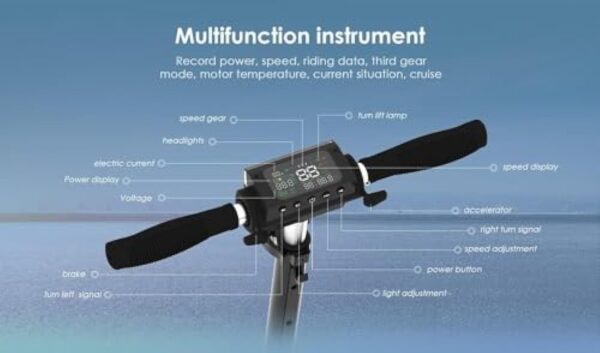 Trottinette électrique Pliant Kugoo S1/S1 Pro, Scooter électrique Adulte Portable, Trotinette Electrique Adulte – Image 4