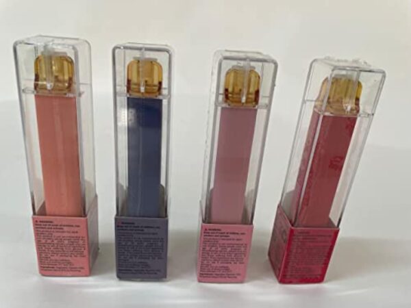 VAPORVERSE Paquet de 4 Cigarette électronique Jetable 600 Bouffées Sans Nicotine Vapoteuse Electronique Fruité Puff Vape Kit de démarrage (Pêche + Myrtille + Fraise + Pastèque) – Image 12