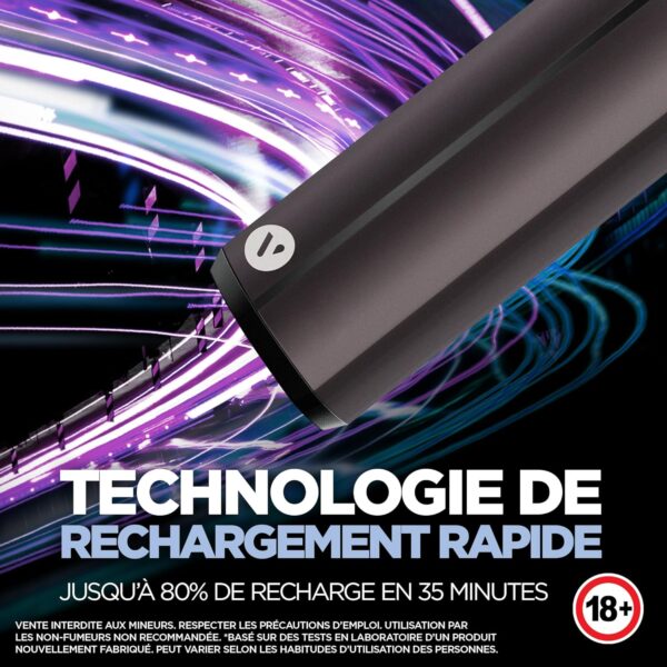 VUSE PRO Kit Simple – Cigarette Electronique Rechargeable – Chargement rapide – Couleur : Noir – Capsules vendues séparément – Image 6
