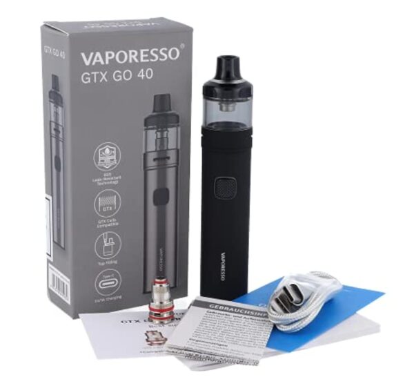 Vaporesso GTX GO 40 Pod Kit 1500mAh 3.5ml Cigarettes électroniques Sans Nicotine ni Tabac(Arc-en-ciel) – Image 10
