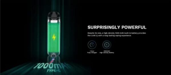Vaporesso LUXE Q Kit | Original Vaporesso 2ml Capacity SSS Leak-Resistant 1000mAh Battery 0.8ohm 1.2ohm Coil Pod Vaper E-cig Vape Mod Vaping – Image 3