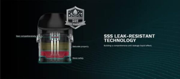 Vaporesso LUXE Q Kit | Original Vaporesso 2ml Capacity SSS Leak-Resistant 1000mAh Battery 0.8ohm 1.2ohm Coil Pod Vaper E-cig Vape Mod Vaping – Image 7