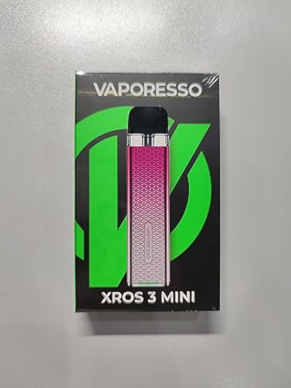 XROS 3 Mini Kit | Original Vaporesso XROS 3 Mini Kit Built in 1000mAh Battery Vape with 2ml XROS Pod Cartridge MTL to RDL Electronic Cigarette Vaporizer No Nicotine, Compact, Rose – Image 8