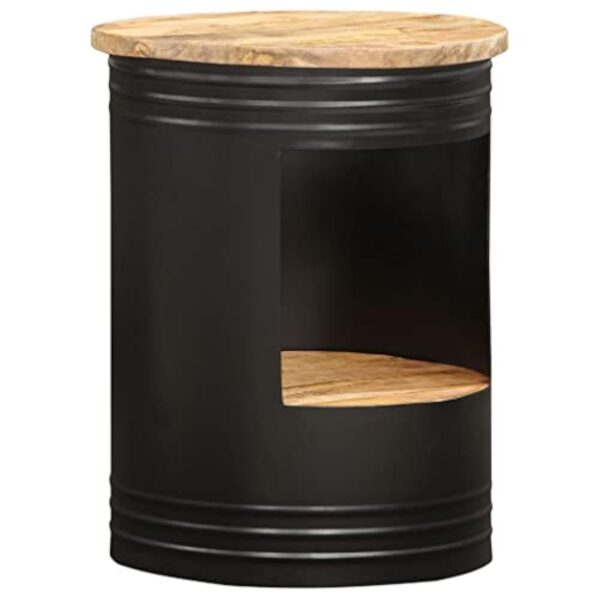 vidaXL Table Basse Table d'Appoint Table de Salon Table de Canapé Bout de Canapé Salle de Séjour Maison 43x55 cm Bois de Manguier Solide