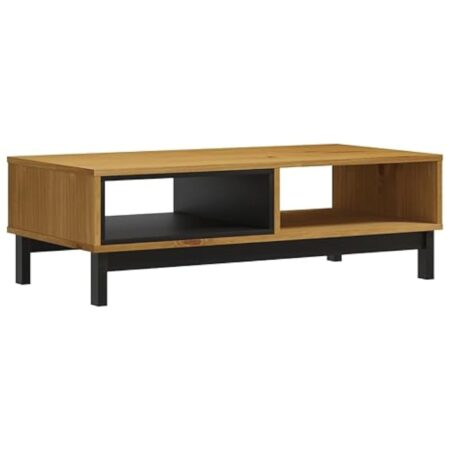 vidaXL Table Basse FLAM 100x50x32,5 cm Bois de pin Massif