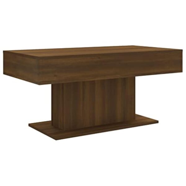vidaXL Table Basse Table d'Appoint Meuble de Salon Bout de Canapé Salle de Séjour Intérieur Chêne Marron 96x50x45 cm Bois d'Ingénierie
