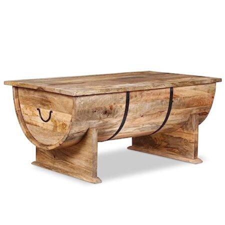 vidaXL Table Basse Table d'Appoint Table de Chevet Canapé Salon Salle de Séjour Maison Intérieur 88x50x40 cm Bois de Manguier Massif
