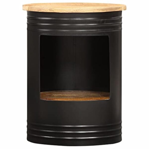 vidaXL Table Basse Table d'Appoint Table de Salon Table de Canapé Bout de Canapé Salle de Séjour Maison 43x55 cm Bois de Manguier Solide – Image 4