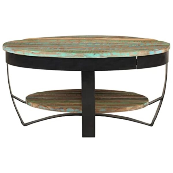 vidaXL Table Basse Bois Massif de Récupération Table d'Appoint Meuble Salon – Image 4