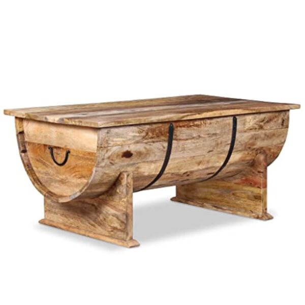 vidaXL Table Basse Table d'Appoint Table de Chevet Canapé Salon Salle de Séjour Maison Intérieur 88x50x40 cm Bois de Manguier Massif – Image 5