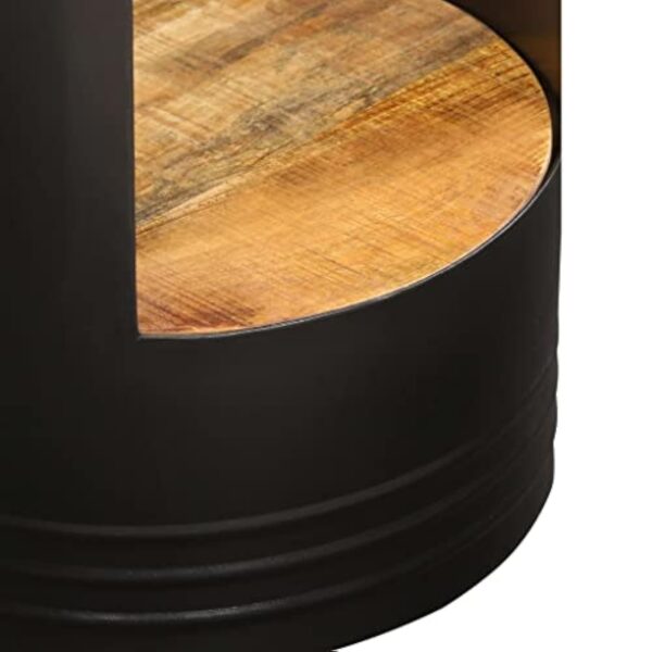 vidaXL Table Basse Table d'Appoint Table de Salon Table de Canapé Bout de Canapé Salle de Séjour Maison 43x55 cm Bois de Manguier Solide – Image 5