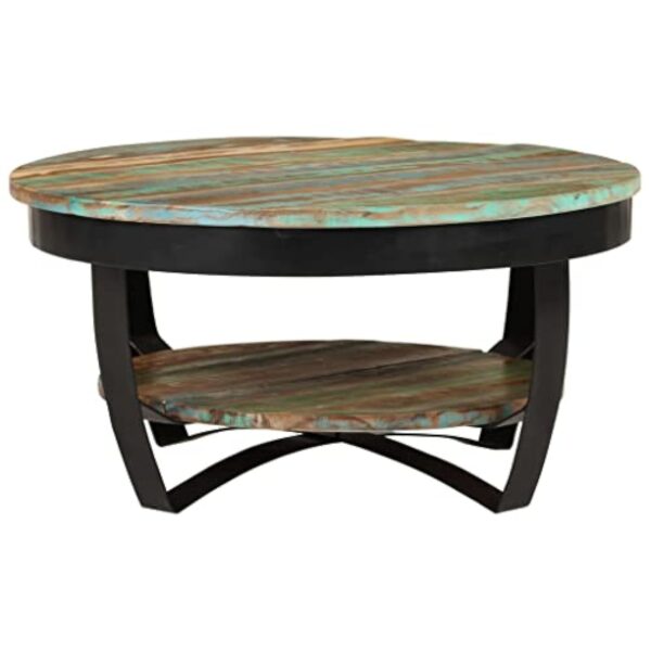 vidaXL Table Basse Bois Massif de Récupération Table d'Appoint Meuble Salon – Image 5
