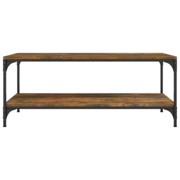 vidaXL Table Basse Chêne fumé 80x50x40 cm Bois d'ingénierie – Image 6