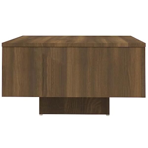 vidaXL Table Basse Table d'Appoint Meuble de Salon Bout de Canapé Salle de Séjour Intérieur Chêne Marron 60x60x31,5 cm Bois d'Ingénierie – Image 6