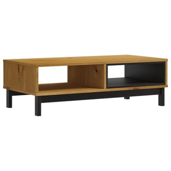 vidaXL Table Basse FLAM 100x50x32,5 cm Bois de pin Massif – Image 6