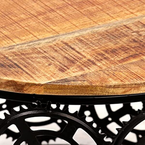vidaXL Table Basse Bois de Manguier Massif Table d'Appoint Salon Maison Chmbre – Image 6
