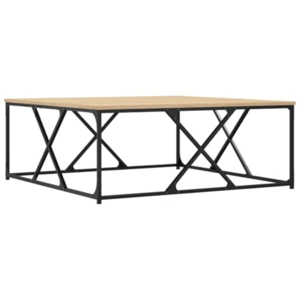 vidaXL Table Basse chêne Sonoma 100x100x40 cm Bois d'ingénierie – Image 6