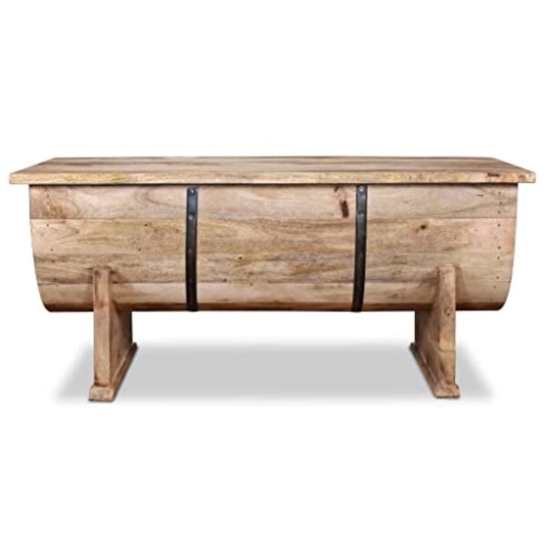 vidaXL Table Basse Table d'Appoint Table de Chevet Canapé Salon Salle de Séjour Maison Intérieur 88x50x40 cm Bois de Manguier Massif – Image 7