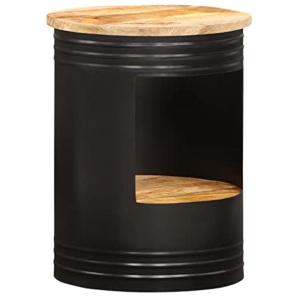 vidaXL Table Basse Table d'Appoint Table de Salon Table de Canapé Bout de Canapé Salle de Séjour Maison 43x55 cm Bois de Manguier Solide – Image 7