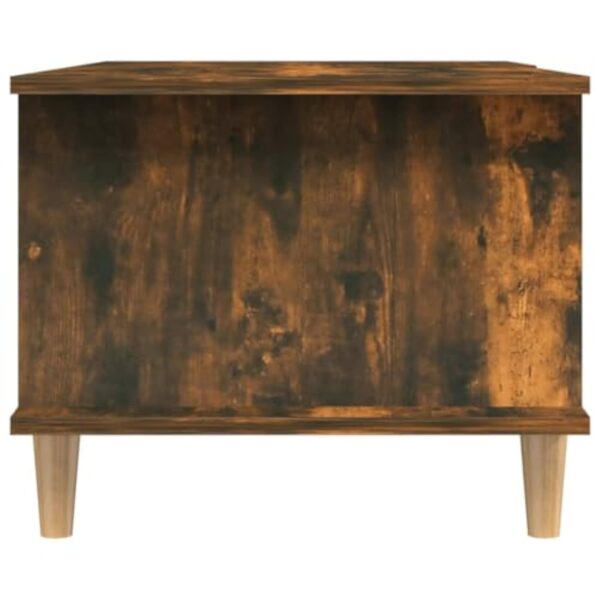 vidaXL Table Basse Table d'Appoint Bout de Canapé Table de Salon Meuble de Salon Salle de Séjour Intérieur Chêne Fumé 90x50x40 cm Bois d'Ingénierie – Image 8