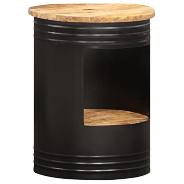 vidaXL Table Basse Table d'Appoint Table de Salon Table de Canapé Bout de Canapé Salle de Séjour Maison 43x55 cm Bois de Manguier Solide – Image 8