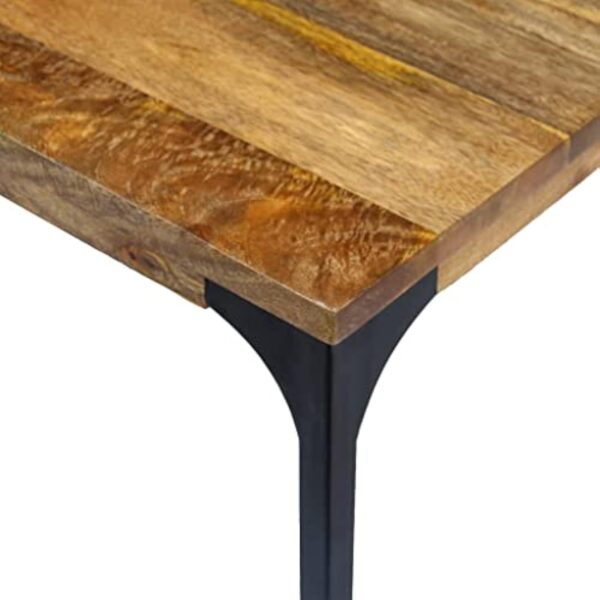 vidaXL Table Basse pour Salon Table d'appoint Bois de manguier 100 x 60 x 35 cm – Image 9