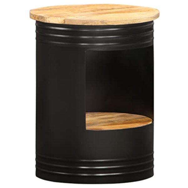 vidaXL Table Basse Table d'Appoint Table de Salon Table de Canapé Bout de Canapé Salle de Séjour Maison 43x55 cm Bois de Manguier Solide – Image 9