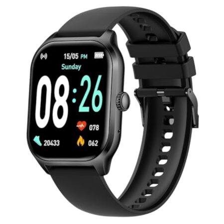 AcclaFit Montre Connectée pour Homme Femme, 2.01" Full Touch Smart Watch avec Notifications, Répondre/Numéroter, Smartwatch avec Fréquence Cardiaque, Tensiomètre, Compteur de Calories pour Android iOS